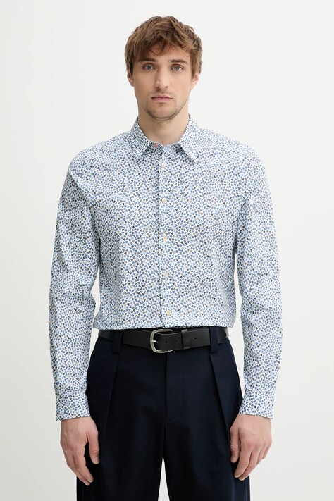 Рубашка PS Paul Smith цвет белый regular классический воротник M2R.149T.P22318