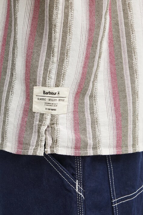 Бавовняна сорочка Barbour Barbour Lipton Striped S/S Relaxed Fit Shirt — фото 4