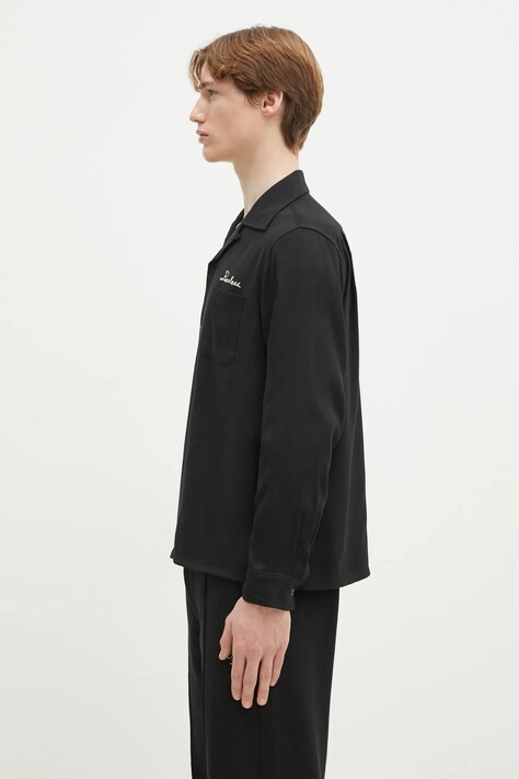 Visvim koszula Keesey Sp Shirt L/S męska kolor czarny regular 125105011015