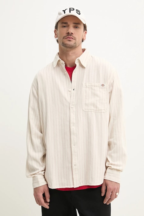 Dickies camicia in cotone uomo colore beige  DK0A4Z7NC481
