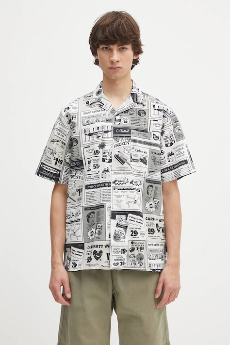 Πουκάμισο Carhartt WIP S/S Catalogue Shirt χρώμα: πολύχρωμο, I034548