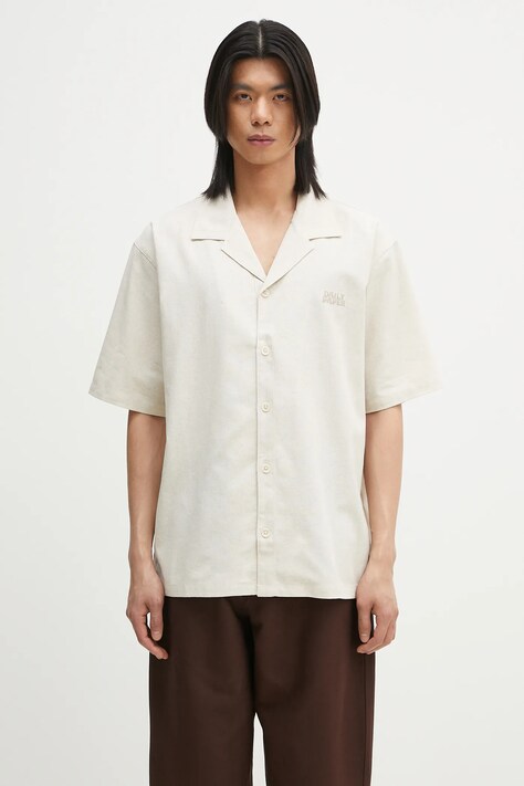 Daily Paper shirt Linen Ss Shirt men's beige color relaxed 2511123