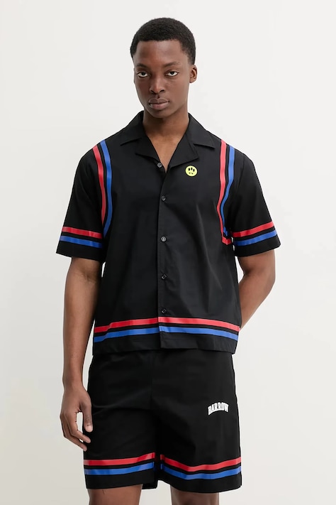 Barrow pamut ing férfi, fekete, relaxed, S5BWUASI092