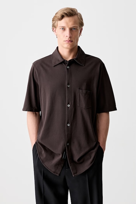 Our Legacy camicia in cotone Analog colore marrone M2256AD