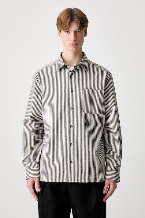 A.P.C. Surchemise Malo košile bavlněná dámská béžová COHGG.H32023