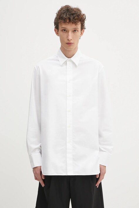 Хлопковая рубашка JW Anderson Classic цвет белый regular классический воротник SH0339.PG1726.001