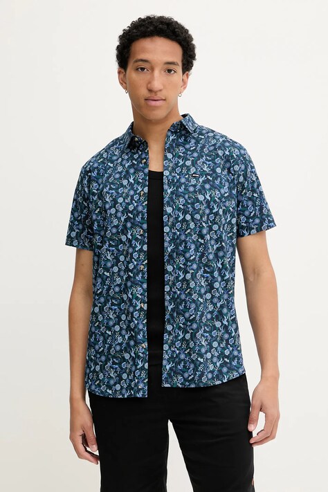 Rip Curl cămașă culoarea bleumarin, cu guler clasic, regular, 03DMSH