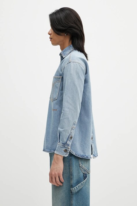 Джинсова сорочка Fiorucci Open Back Embroidered Denim — фото 3