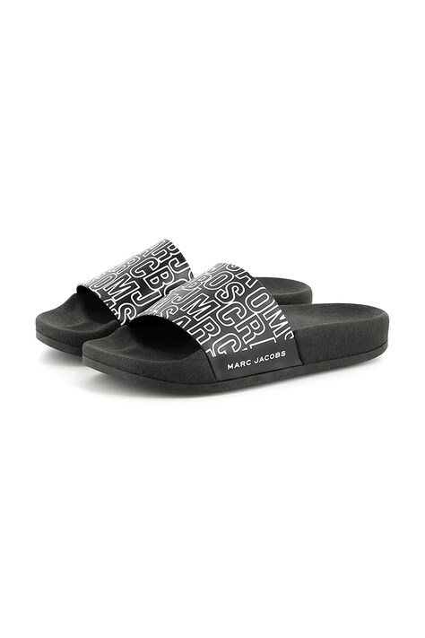 Dětské pantofle Marc Jacobs černá barva, W60404