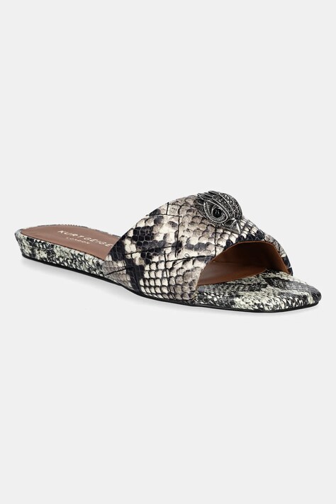 Kurt Geiger London slapi de piele Kensington Flat Sandal femei, culoarea bej, 8496139719
