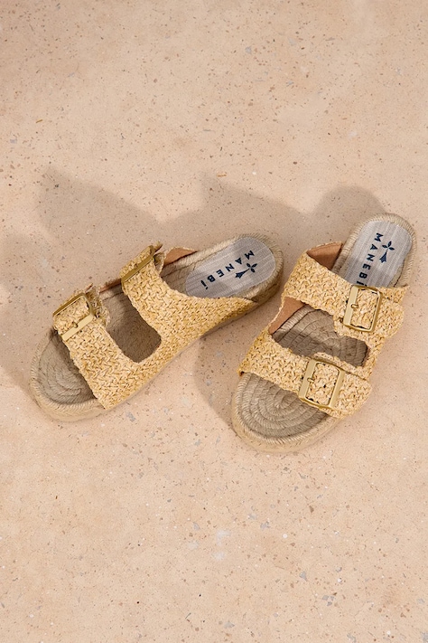 Šľapky Manebi Nordic Sandals dámske, béžová farba, V 2.8 R0