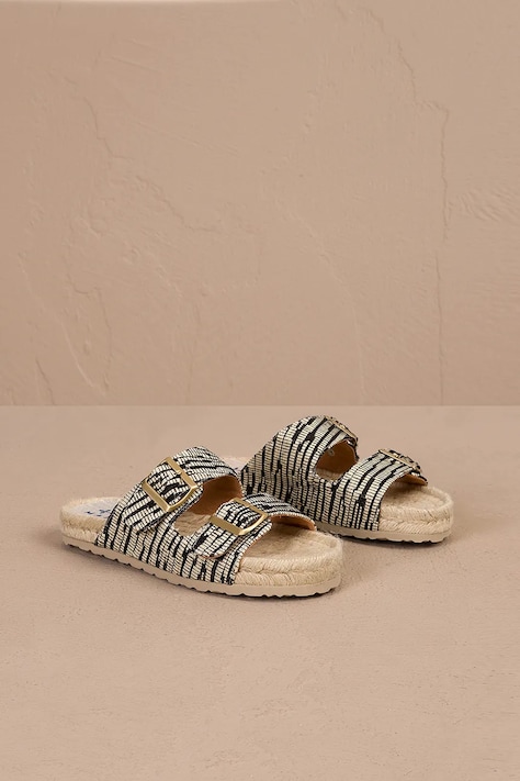Manebi klapki Nordic Sandals damskie kolor beżowy H 2.5 R0