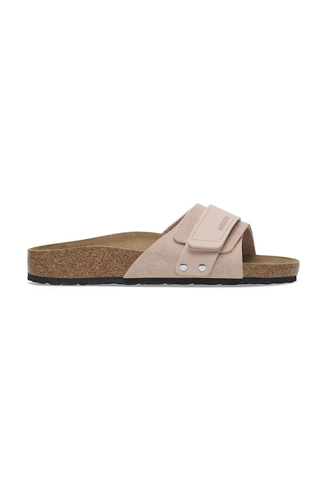 Usnjeni natikači Birkenstock Oita ženski, roza barva, 1029281