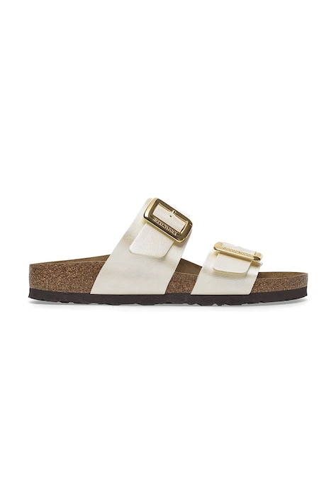 Pantofle Birkenstock Sydney Graceful Cushion Buckle dámské, bílá barva, 1029463