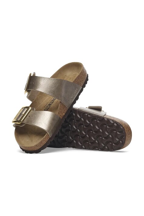Шльопанці Birkenstock Sydney Graceful Cushion Buckle — SS25-KLD03F, коричневий — фото 6