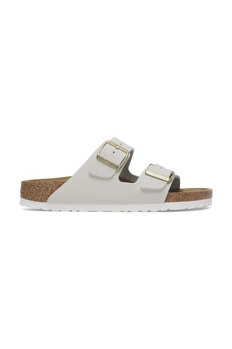 Nubukové šľapky Birkenstock Arizona biela farba, 1029405