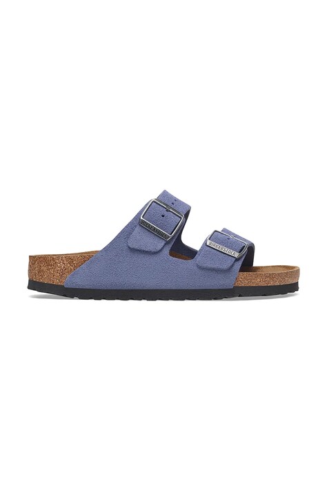 Замшевые шлепанцы Birkenstock Arizona женские цвет фиолетовый 1029218
