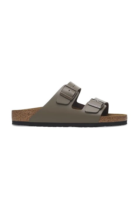 Шкіряні шльопанці Birkenstock Arizona жіночі колір зелений 1029155