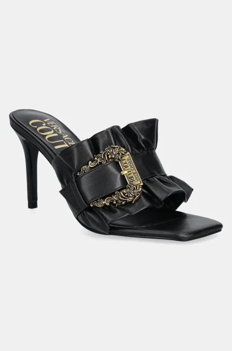 Versace Jeans Couture papuci femei, culoarea negru, cu toc cui, 78VA3S70 71570 899