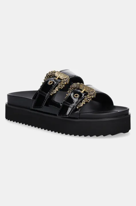 Versace Jeans Couture papucs fekete, női, platformos, 78VA3SM1 ZS539 899