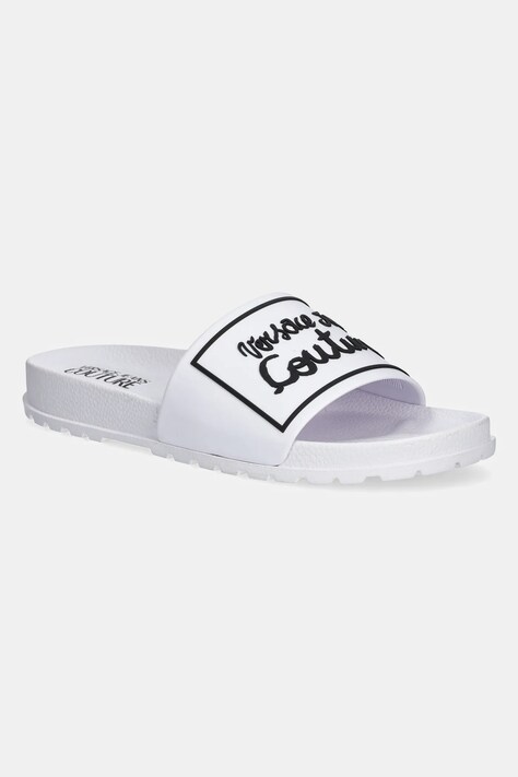 Pantofle Versace Jeans Couture dámské, bílá barva, 78VA3SQ2 71352 003