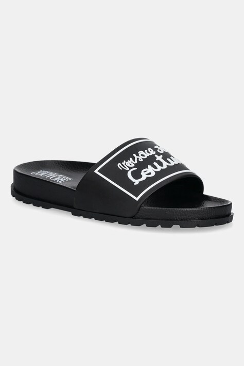 Pantofle Versace Jeans Couture dámské, černá barva, 78VA3SQ2 71352 899