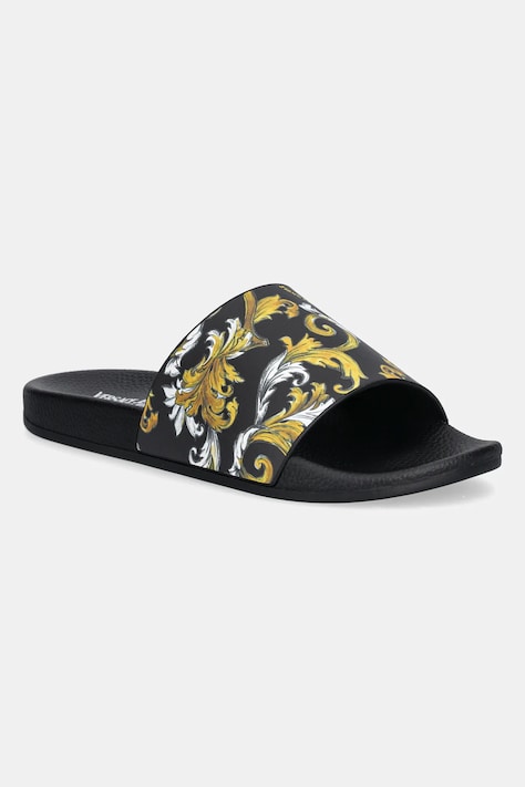 Pantofle Versace Jeans Couture dámské, černá barva, 78VA3SQ3 ZS365 G89