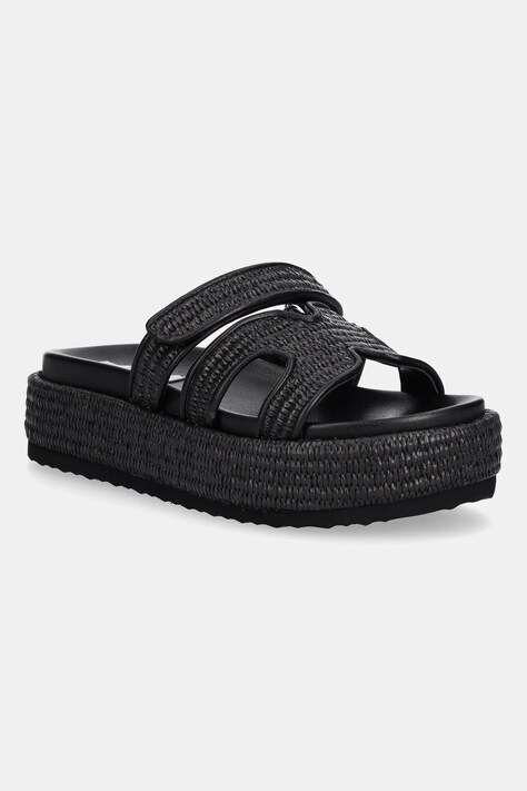 Steve Madden papuci Bigmissile femei, culoarea negru, cu platforma, SM11003773