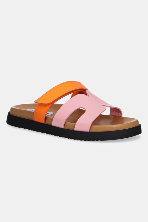 Δερμάτινες παντόφλες Steve Madden Missile γυναικείες, χρώμα: ροζ, SM11003028