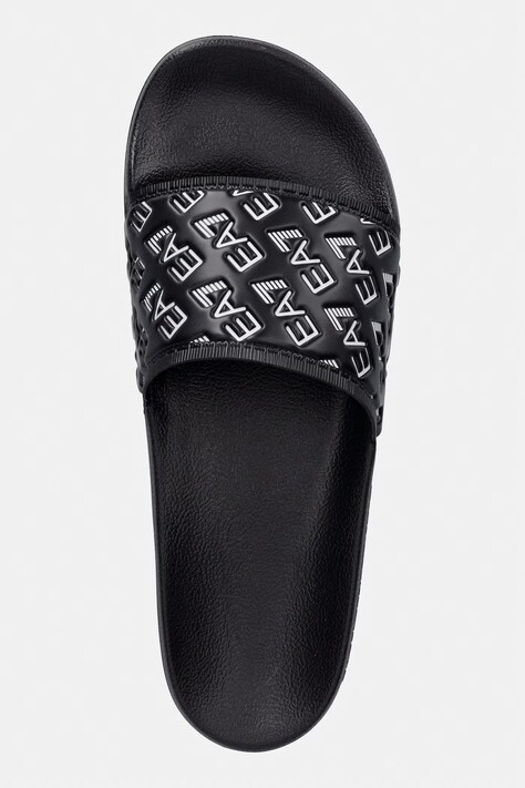 EA7 Emporio Armani шльопанці жіночі — SS25-KLD07F, чорний — фото 4