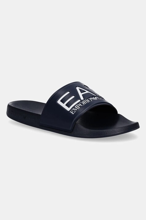 EA7 Emporio Armani klapki damskie kolor granatowy AF15118.7X000108