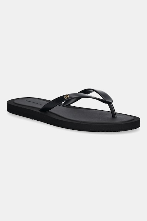 Σαγιονάρες Tory Burch Kira χρώμα: μαύρο, 162307-013