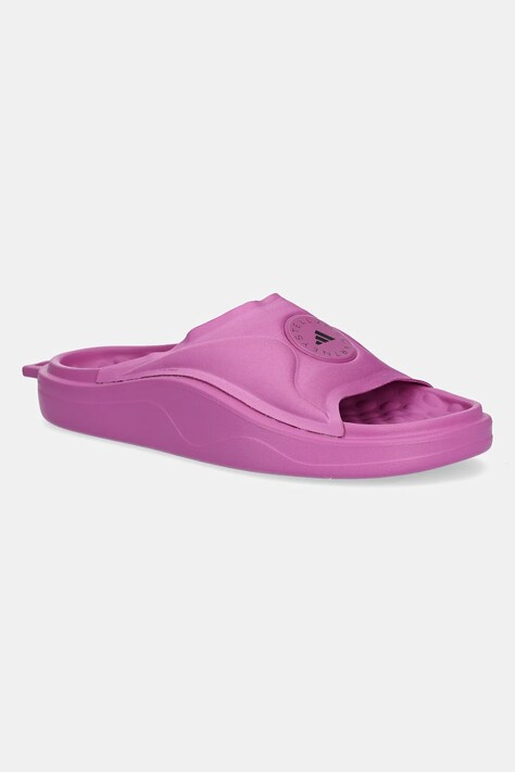 adidas by Stella McCartney papuci Slide femei, culoarea roz, JS0266