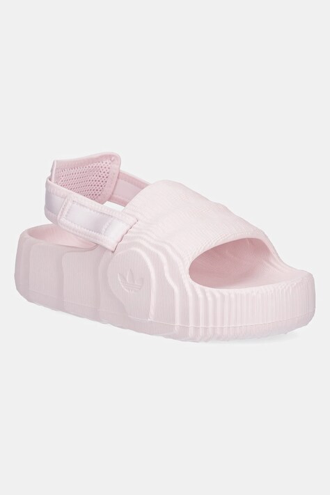 Sandály adidas Originals Adilette 22 Xlg W dámské, růžová barva, na platformě, JH9701