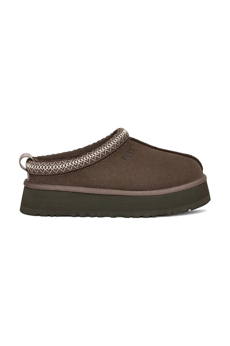 UGG papuci din piele întoarsă Tazz culoarea maro, 1122553-MLSS