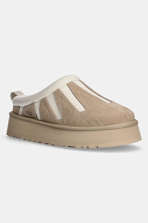 UGG papuci de casa Tazz Sunwave culoarea bej, 1167655-MDSD