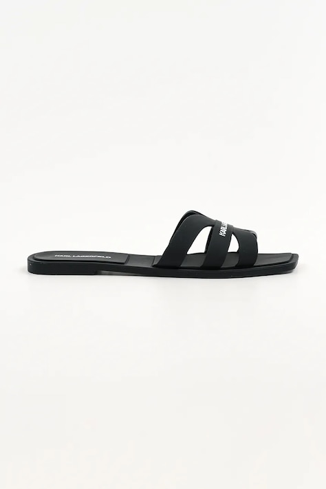 Karl Lagerfeld papuci JELLY IV femei, culoarea negru, KL80025