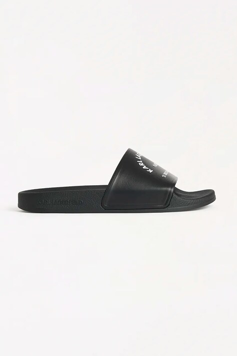 Pantofle Karl Lagerfeld KONDO 2.0 dámské, černá barva, KL80908A