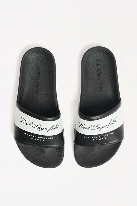Шльопанці Karl Lagerfeld KONDO 2.0 — SS25-KLD0D3, чорний — фото 4