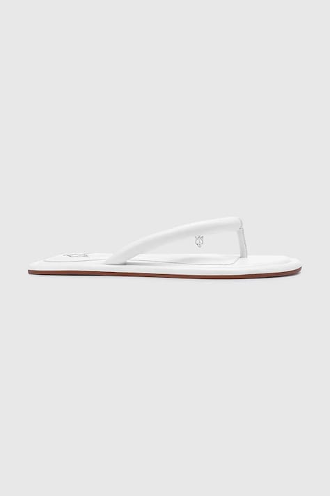 Naked Wolfe leather flip flops Grenada women's white color Grenada White Leather