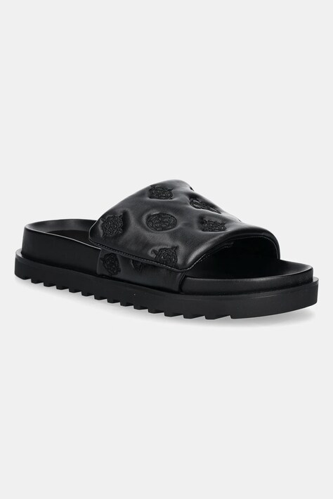 Guess papuci FABIO2 femei, culoarea negru, FLJFA2 ELE19