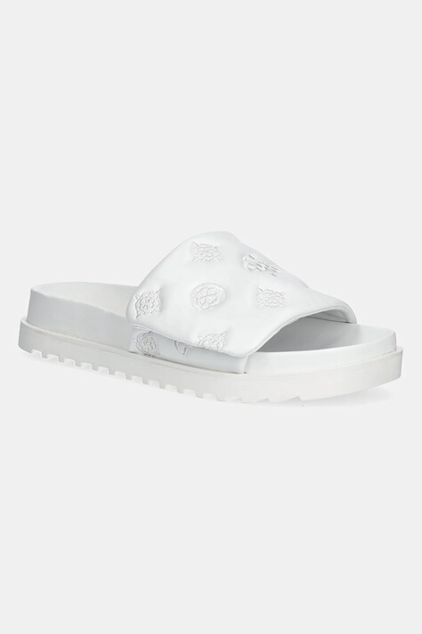 Guess papuci FABIO2 femei, culoarea alb, FLJFA2 ELE19