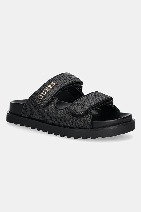 Guess papuci FADELIZE femei, culoarea negru, FLJFDE FAP19
