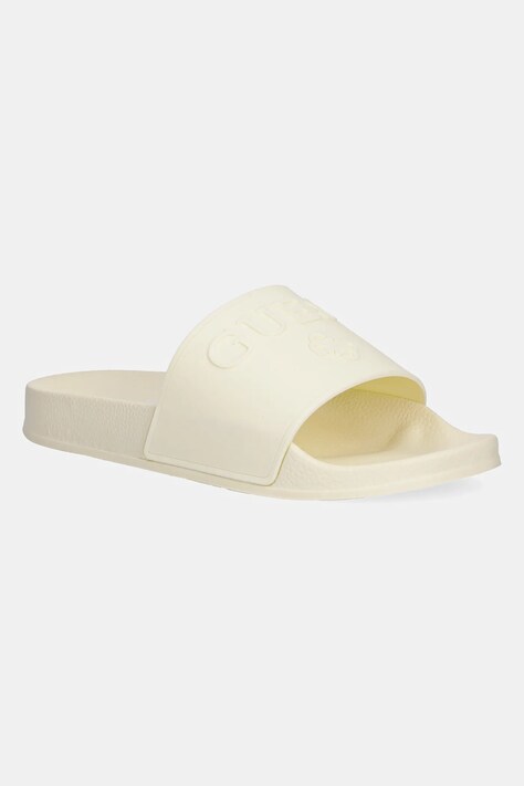 Guess slapi copii SLIPPERS femei, culoarea bej, E5GZ07 BB00F