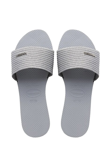 Havaianas papuci YOU MALTA METALLIC femei, culoarea gri, 4147312-3498