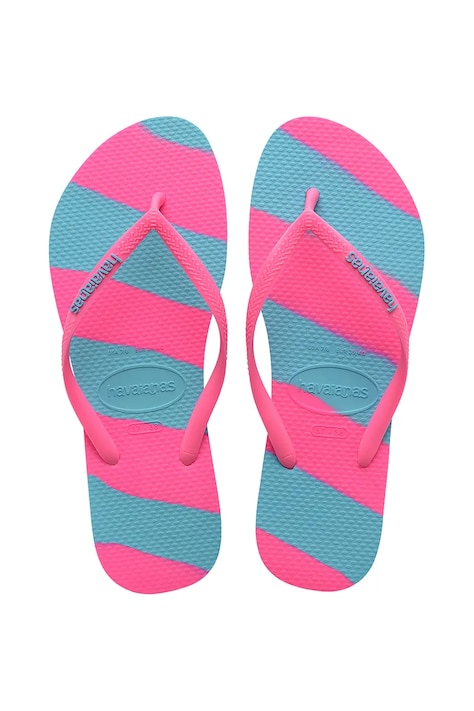 Вьетнамки Havaianas SLIM COLOR FUN женские цвет розовый на плоском ходу 4149323-5569