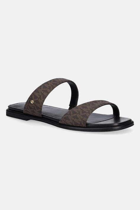 Pantofle MICHAEL Michael Kors Jaida dámské, hnědá barva, 40S5JDFS1B.292