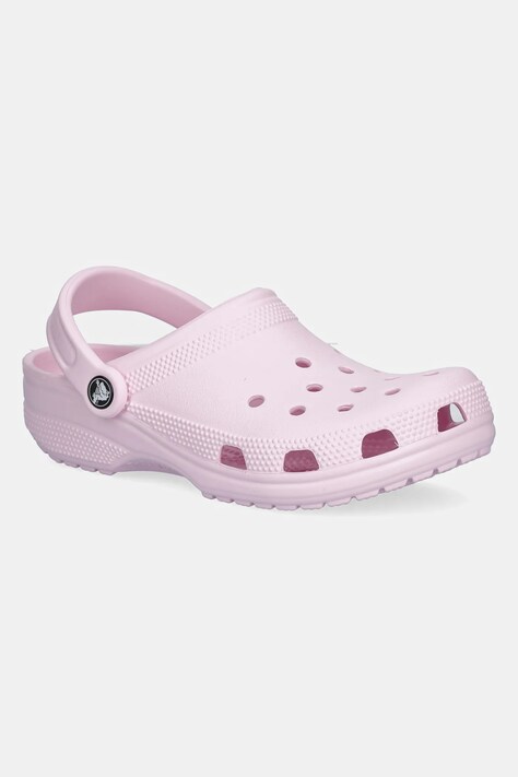 Crocs papuci Classic femei, culoarea roz, 10001