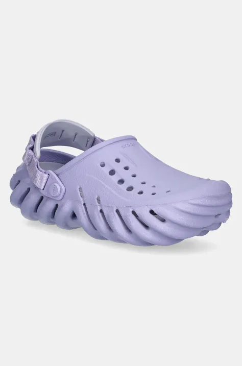 Παντόφλες Crocs X - (Echo) Clog χρώμα: μοβ, 207937