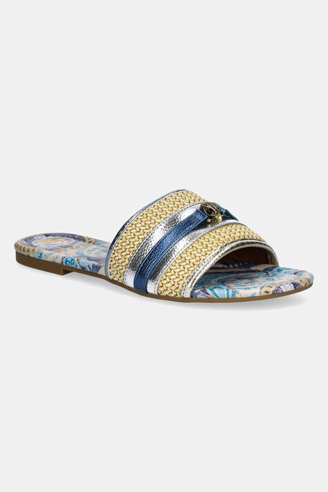 Kurt Geiger London papuci Southbank Flat Sandal femei, culoarea auriu, 2025249689